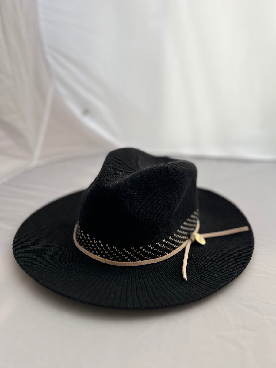 Black Cotton Hat