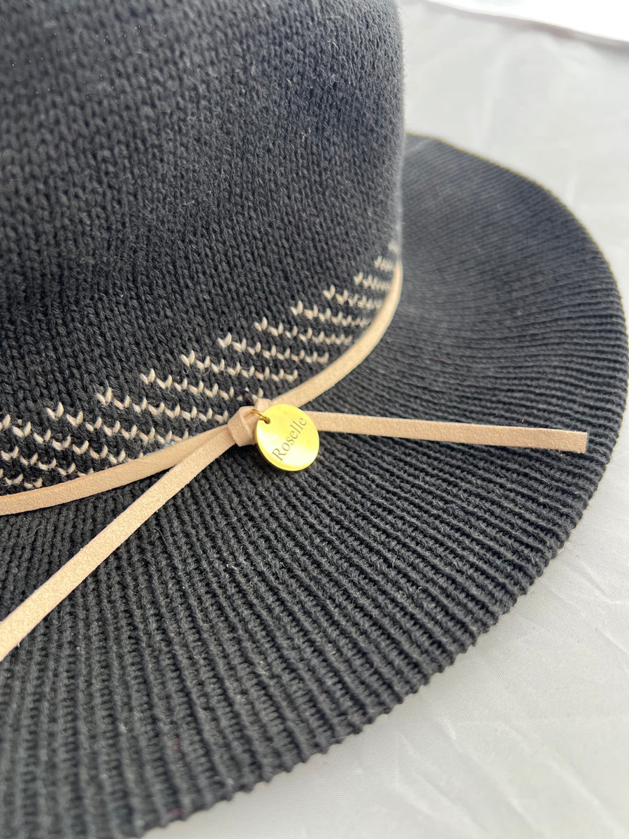 Black Cotton Hat